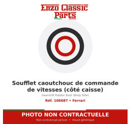 Ferrari - Soufflet caoutchouc de commande de vitesses (côté caisse) - Réf. 106687