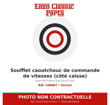 Ferrari - Gearshift Rubber Boot (Body Side) - Ref. 106687
