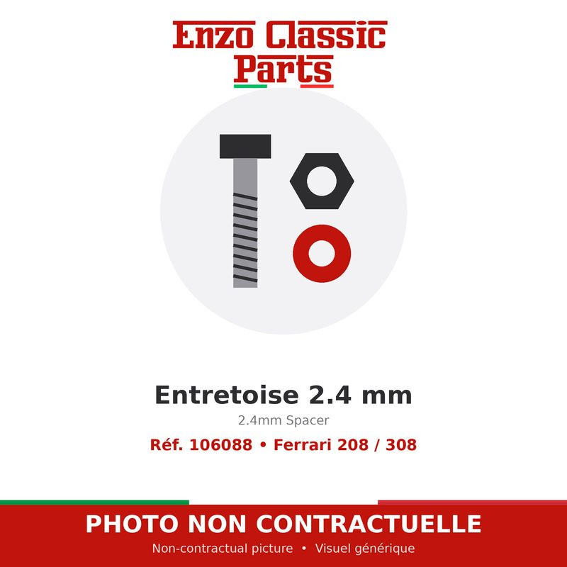Ferrari 208 / 308 - 2.4mm Spacer - Ref. 106088