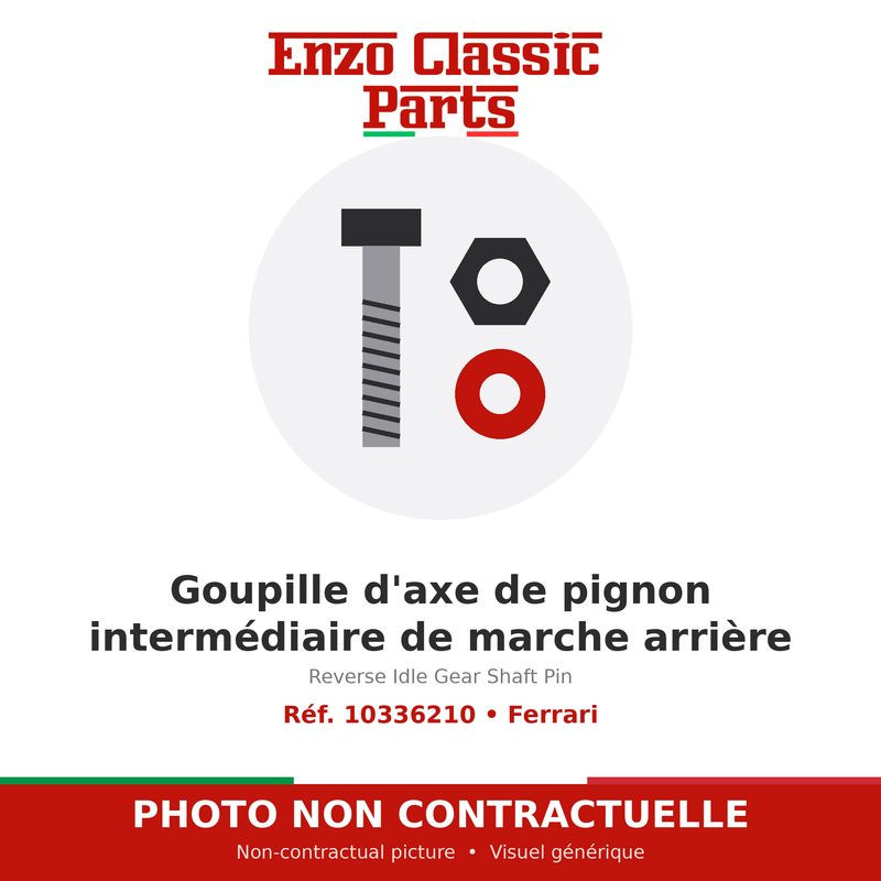Ferrari - Goupille d'axe de pignon intermédiaire de marche arrière - Réf. 10336210