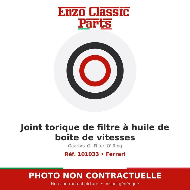 Ferrari - Joint torique de filtre à huile de boîte de vitesses - Réf. 101033