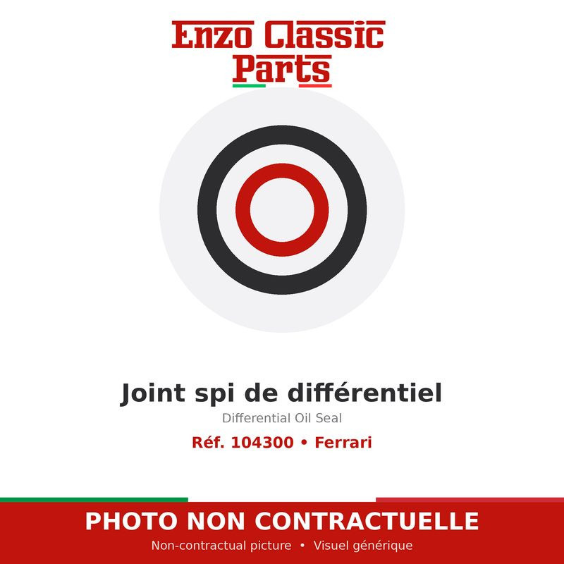 Ferrari - Differential Oil Seal - Ref. 104300