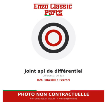 Ferrari - Differential Oil Seal - Ref. 104300