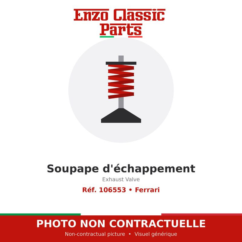 Ferrari - Exhaust Valve - Ref. 106553