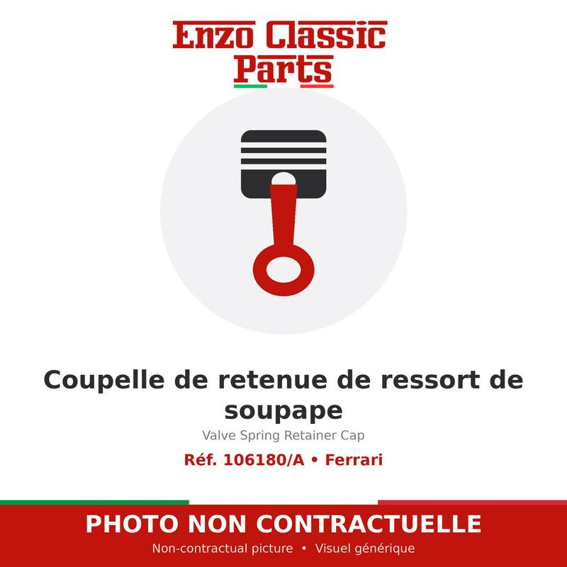 Ferrari - Valve Spring Retainer Cap - Ref. 106180/A