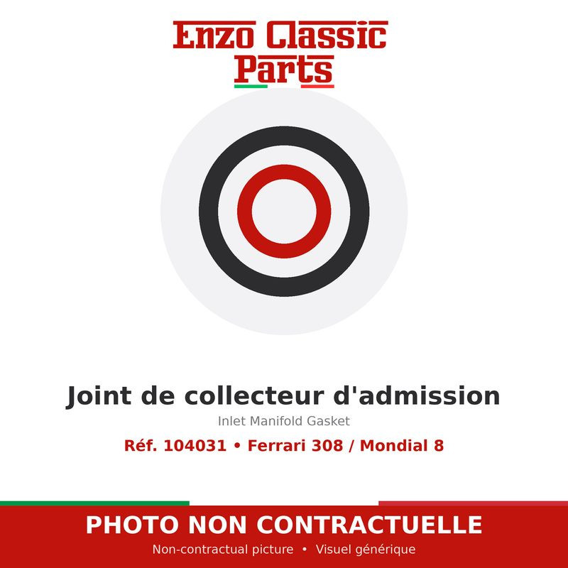 Ferrari 308 / Mondial 8 - Joint de collecteur d'admission - Réf. 104031