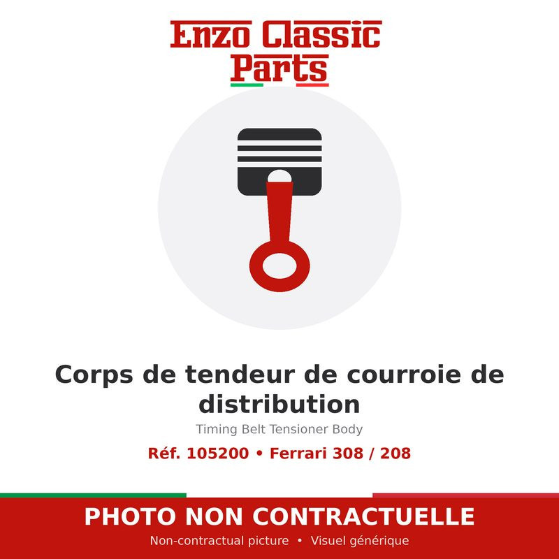 Ferrari 308 / 208 - Corps de tendeur de courroie de distribution - Réf. 105200