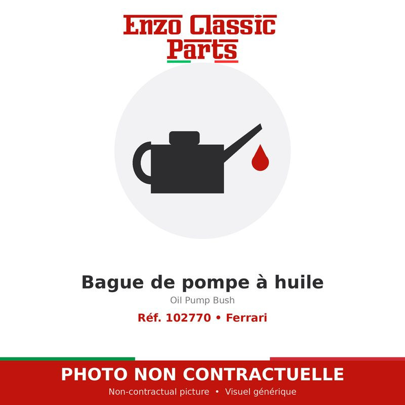 Ferrari - Bague de pompe à huile - Réf. 102770