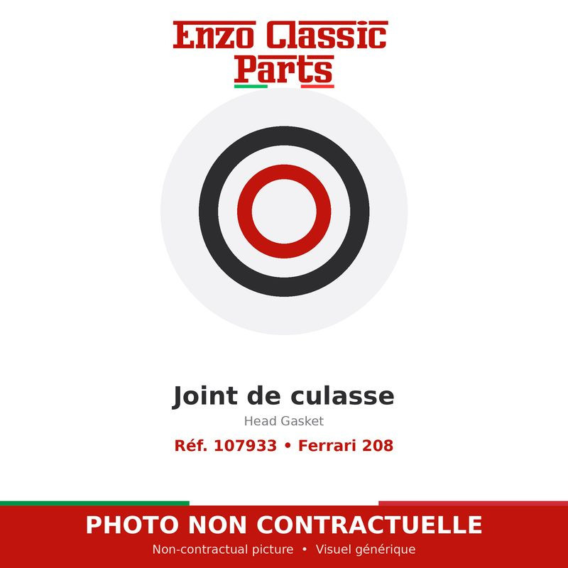 Ferrari 208 - Joint de culasse - Réf. 107933