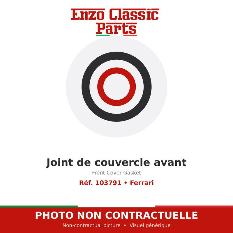 Ferrari - Joint de couvercle avant - Réf. 103791