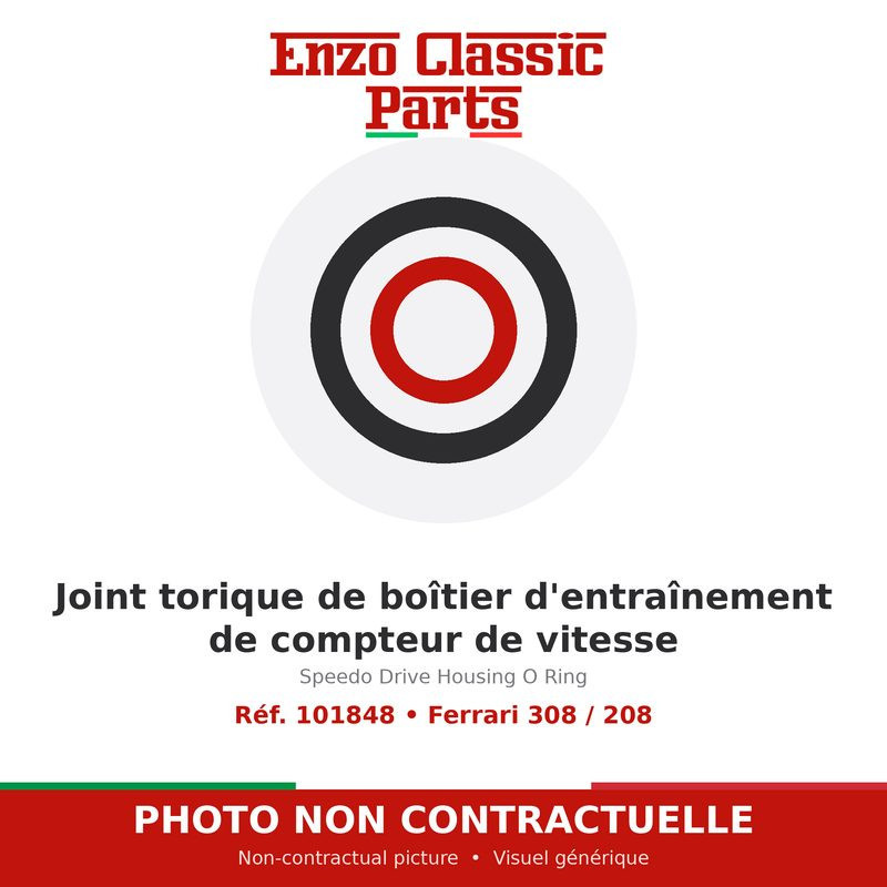 Ferrari 308 / 208 - Joint torique de boîtier d'entraînement de compteur de vitesse - Réf. 101848
