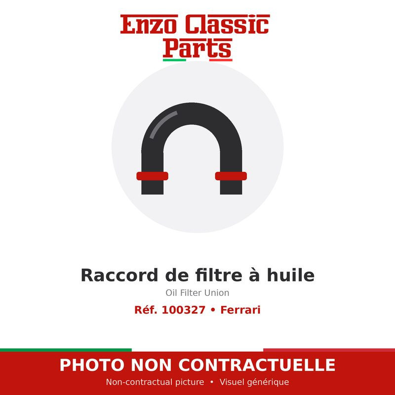 Ferrari - Raccord de filtre à huile - Réf. 100327