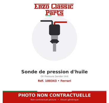 Ferrari - Oil Pressure Sender Unit - Ref. 100343