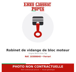 Ferrari - Robinet de vidange de bloc moteur - Réf. 10300640