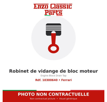 Ferrari - Robinet de vidange de bloc moteur - Réf. 10300640