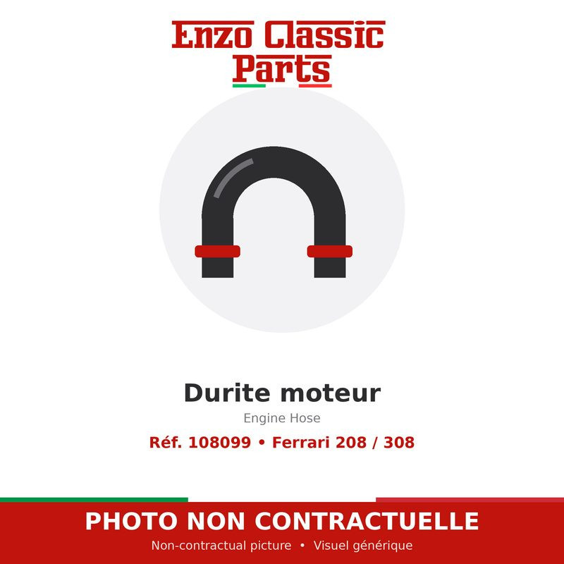 Ferrari 208 / 308 - Engine Hose - Ref. 108099