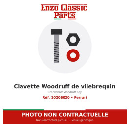 Ferrari - Crankshaft Woodruff Key - Ref. 10206020