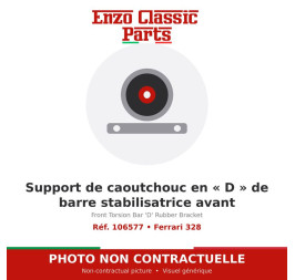 Ferrari 328 - Support de caoutchouc en « D » de barre stabilisatrice avant - Réf. 106577