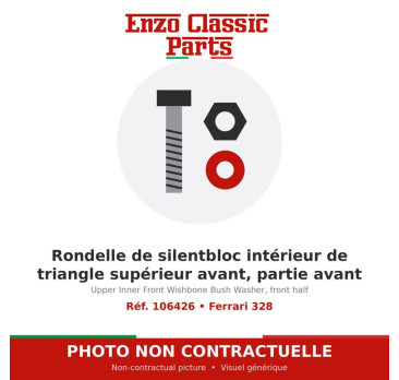 Ferrari 328 - Rondelle de silentbloc intérieur de triangle supérieur avant, partie avant - Réf. 106426