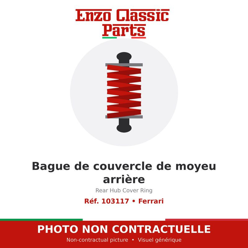 Ferrari - Rear Hub Cover Ring - Ref. 103117