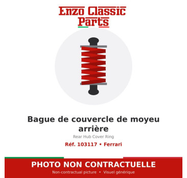 Ferrari - Rear Hub Cover Ring - Ref. 103117