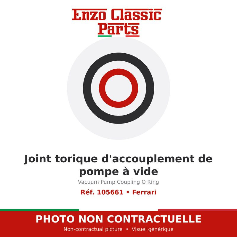 Ferrari - Joint torique d'accouplement de pompe à vide - Réf. 105661