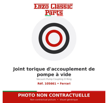Ferrari - Joint torique d'accouplement de pompe à vide - Réf. 105661