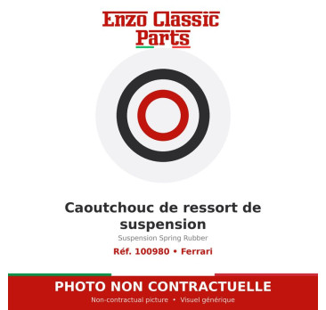Ferrari - Caoutchouc de ressort de suspension - Réf. 100980