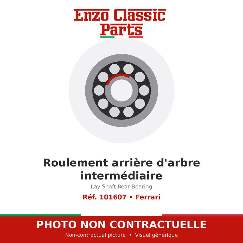 Ferrari - Roulement arrière d'arbre intermédiaire - Réf. 101607