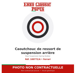 Ferrari - Caoutchouc de ressort de suspension arrière - Réf. 100772/A