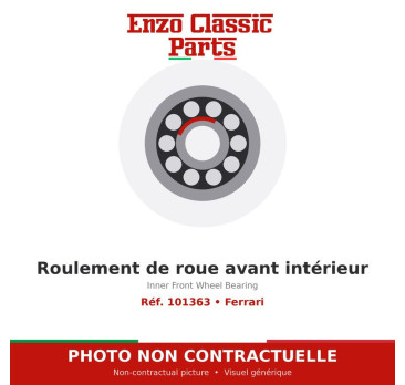 Ferrari - Roulement de roue avant intérieur - Réf. 101363