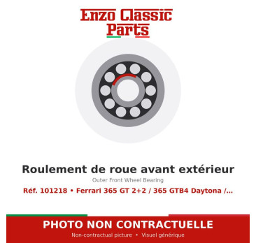 Ferrari 365 GT 2+2 / 365 GTB4 Daytona / 365 GTC4 - Outer Front Wheel Bearing - Ref. 101218