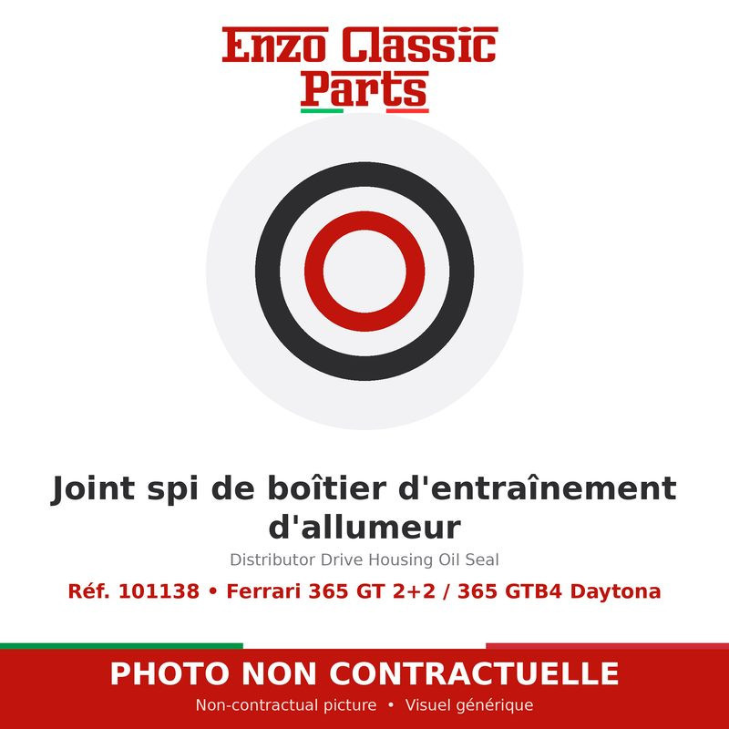 Ferrari 365 GT 2+2 / 365 GTB4 Daytona - Distributor Drive Housing Oil Seal - Ref. 101138