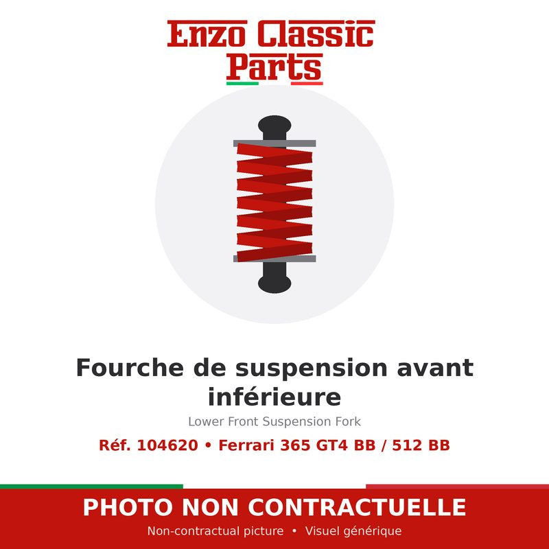 Ferrari 365 GT4 BB / 512 BB - Lower Front Suspension Fork - Ref. 104620
