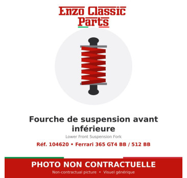 Ferrari 365 GT4 BB / 512 BB - Fourche de suspension avant inférieure - Réf. 104620