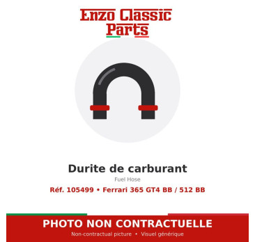 Ferrari 365 GT4 BB / 512 BB - Durite de carburant - Réf. 105499