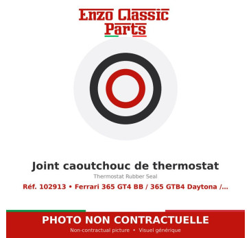 Ferrari 365 GT4 BB / 365 GTB4 Daytona / 512 BB - Joint caoutchouc de thermostat - Réf. 102913