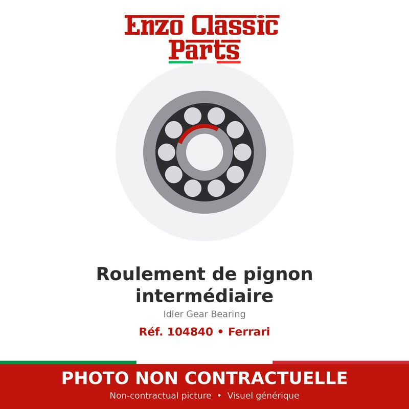 Ferrari - Roulement de pignon intermédiaire - Réf. 104840