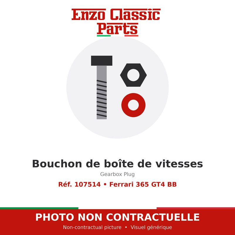 Ferrari 365 GT4 BB - Gearbox Plug - Ref. 107514