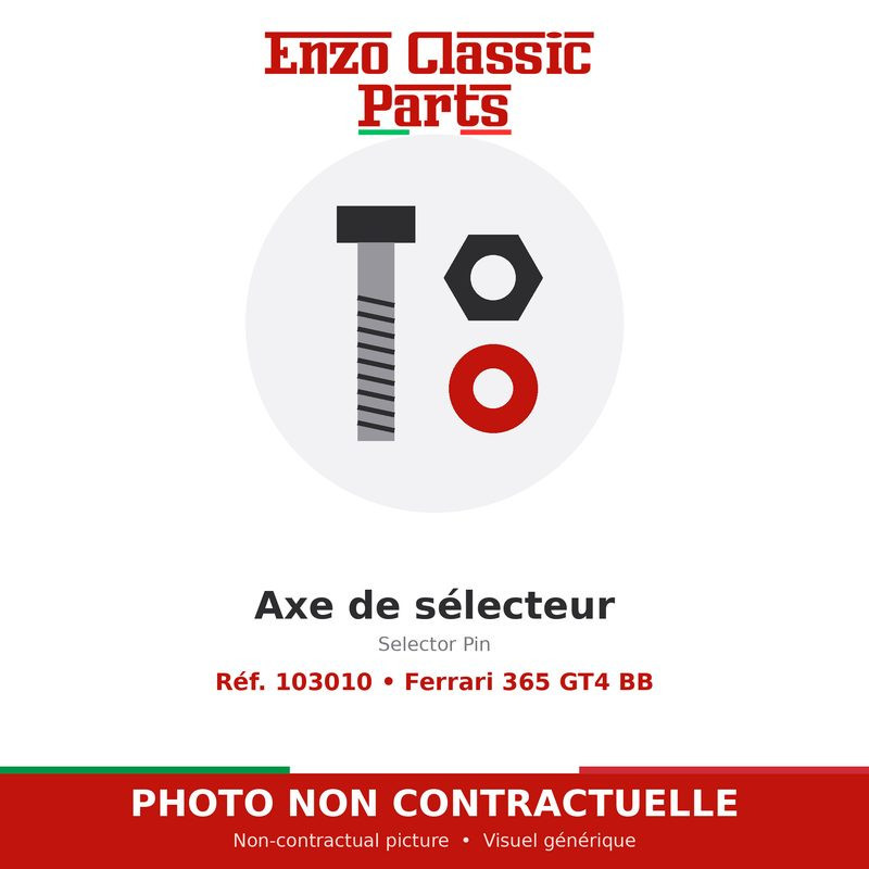 Ferrari 365 GT4 BB - Axe de sélecteur - Réf. 103010