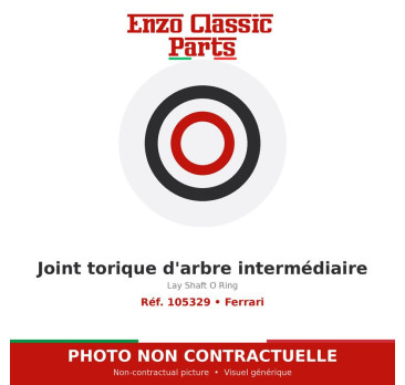 Ferrari - Joint torique d'arbre intermédiaire - Réf. 105329