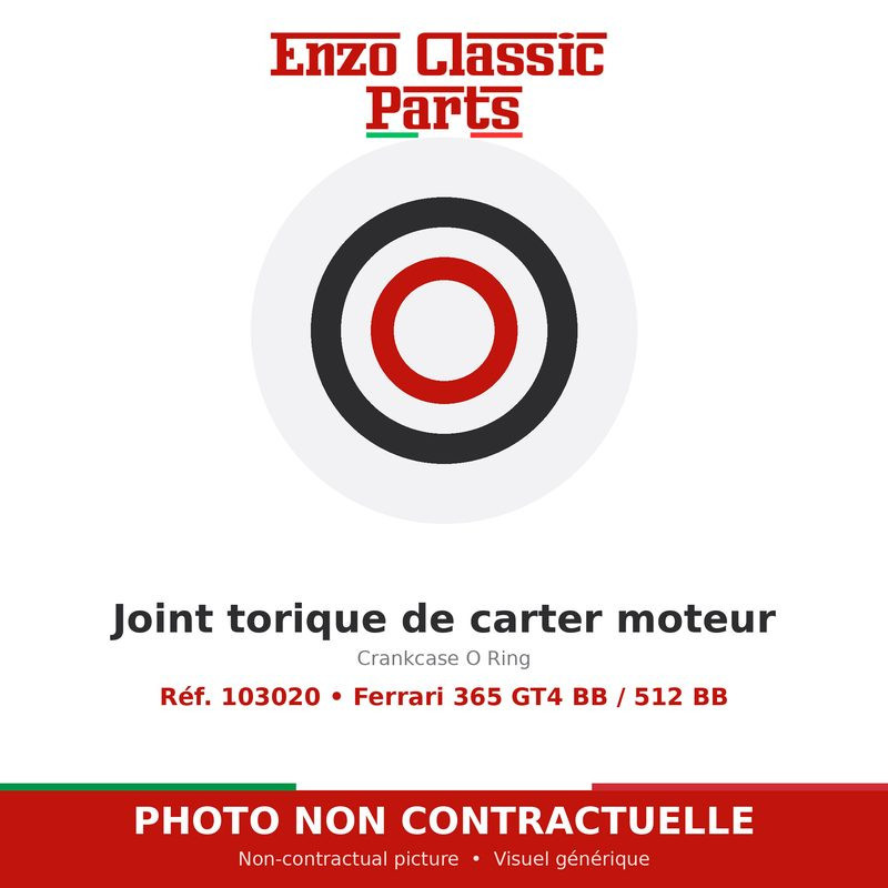 Ferrari 365 GT4 BB / 512 BB - Crankcase O Ring - Ref. 103020