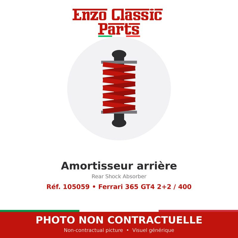 Ferrari 365 GT4 2+2 / 400 - Amortisseur arrière - Réf. 105059