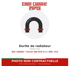 Ferrari 365 GT4 2+2 / 400 / 412 - Radiator Hose - Ref. 106392
