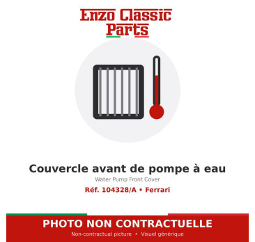 Ferrari - Water Pump Front Cover - Ref. 104328/A