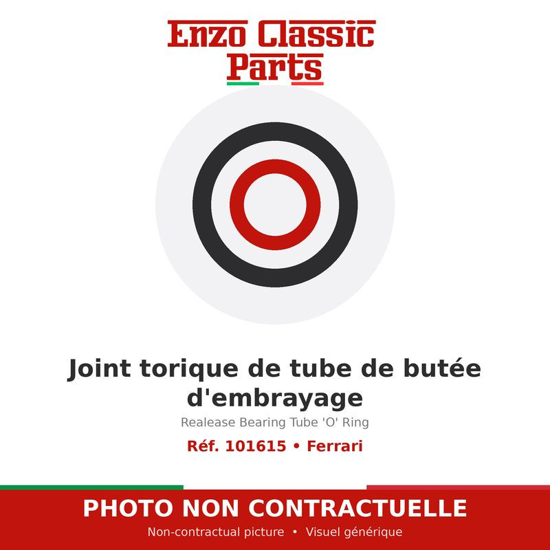Ferrari - Joint torique de tube de butée d'embrayage - Réf. 101615