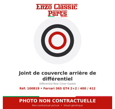 Ferrari 365 GT4 2+2 / 400 / 412 - Differential Rear Cover Gasket - Ref. 100819