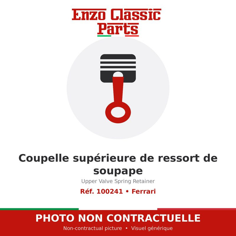 Ferrari - Coupelle supérieure de ressort de soupape - Réf. 100241