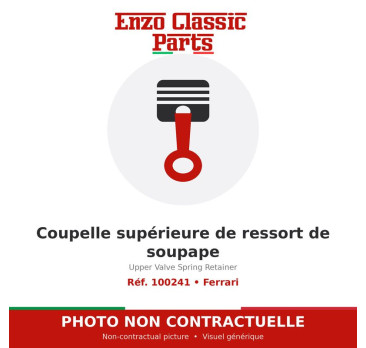 Ferrari - Coupelle supérieure de ressort de soupape - Réf. 100241