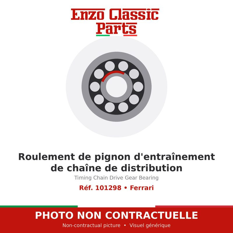 Ferrari - Roulement de pignon d'entraînement de chaîne de distribution - Réf. 101298
